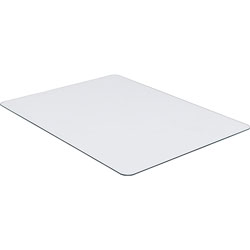 Lorell Chairmat, Tempered Glass, 46 inWx36 inLx1/4 inH, Clear