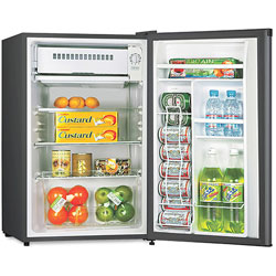 Lorell Compact Refrigerator, 3.3L, 20-1/2 in x 18-3/10 in x 34-3/10', BK