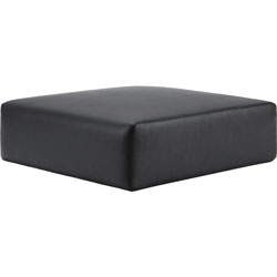 Lorell Contemporary Collection Single Sofa Seat Cushion, 25.5 in x 25.5 in x 7.9 in, Material: Polyurethane, Finish: Black