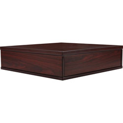 Lorell Contemporary Laminate Sectional Tabletop, 25.3 in x 25.5 in x 6.6 in, Material: Laminate Top, Finish: Mahogany