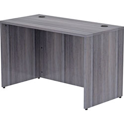 Lorell Desk Shell, Rectangular, 48 inx24 inx29-1/2 in, Weathered Charcoal