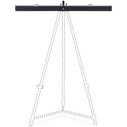 Lorell Easel Pad Holder, 27.9 in L, Black