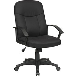 Lorell Executive Mid-Back Chair, 26-1/4 inx27-1/2 inx38-1/2 in, BK