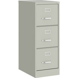 Lorell Fortress Commercial-grade Vertical File - 15 in x 22 in x 40.2 in - 3 x Drawer(s) for File - Letter - Vertical - Ball-bearing Suspension, Removable Lock, Pull Handle, Wire Management - Recycled