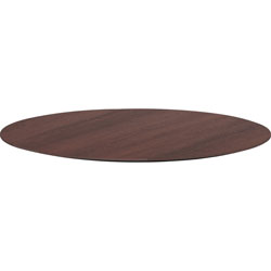 Lorell Knife Edgebanding Round Conference Tabletop, Round Top, 1 in x 42 in, Espresso