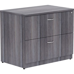 Lorell Lateral File, Anti-tip, 35 inx22 inx29-1/2 in, Weathered Charcoal