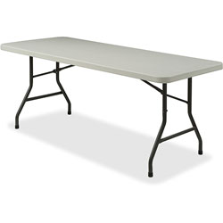 Lorell Light Duty Banquet Table, 600 lb. Capacity, 60 in x 30 in x 29 in, Platinum/Gray