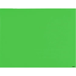 Lorell Magnetic Glass Color Dry Erase Board with Marker, 4'x3', Green