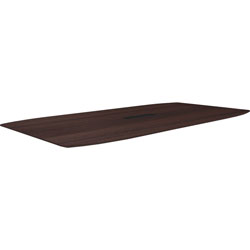 Lorell Relevance 94 in Rectangular Tabletop, 94 in x 48 in1 in, Knife Edge, Material: Polyvinyl Chloride (PVC) Edge, Powder Coated Steel Leg, Finish: Espresso
