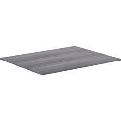 Lorell Revelance Conference Rectangular Tabletop, 59.9 in x 47.3 in x 1 in x 1 in, Material: Laminate, Polyvinyl Chloride (PVC) Edge, Particleboard Table Top, Finish: Weathered Charcoal