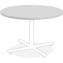 Lorell Round Table Top, 36 in, Light Gray