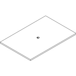 Lorell Tabletop, Rectangular, Modular, 72 inx48 inx1-1/2 in, Mahogany