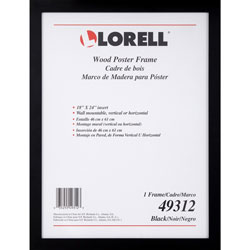 Lorell Wide Frame - 18 in Frame Size - Rectangle - Horizontal, Vertical - Black