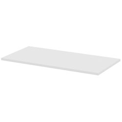 Lorell Width-Adjustable Training Table Top, White Rectangle Top, 48 in x 24 inx 1 in Table Top Thickness, Assembly Required