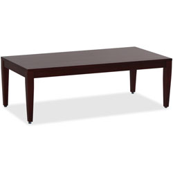 Lorell Wood Coffee Table, 23-3/5 in x 47-1/5 in x 15-3/4 in, Mahogany