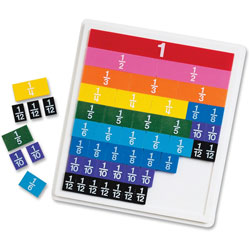 Learning Resources Rainbow Fraction Tiles w/Tray