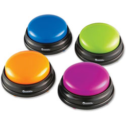 Learning Resources Answer Buzzers Game, 4/PK, Multi