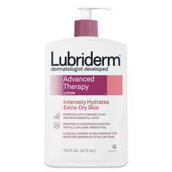 Lubriderm® Advanced Therapy Moisturizing Hand/Body Lotion, 16 oz Pump Bottle