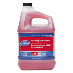 Luster Professional All-Temp Detergent, Liquid, 1 gal, 4/Carton