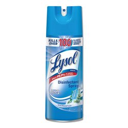 Lysol Disinfectant Spray, Spring Waterfall, Liquid, 12.5 oz. Aerosol Can, 12/Carton