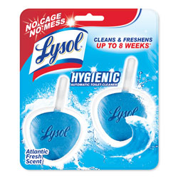 Lysol Hygienic Automatic Toilet Bowl Cleaner, Atlantic Fresh, 2/Pack