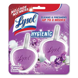Lysol Hygienic Automatic Toilet Bowl Cleaner, Cotton Lilac, 2/Pack