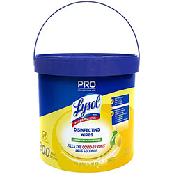 Lysol Professional Disinfecting Wipe Bucket, 6 x 8, Lemon and Lime Blossom, 800 Wipes/Bucket, 2 Buckets/Carton