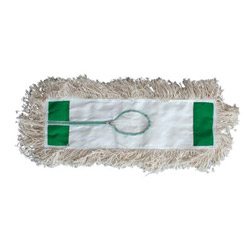 Magnolia Brush Industrial Dust Mop Head, White Absorbent Cotton Yarn, 36 in x 5 in