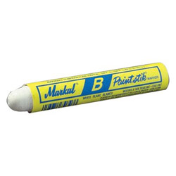 Markal Paintstik® Original B® Marker, 1 in x 4-3/4 in, White