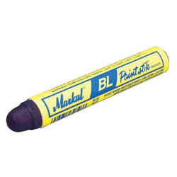Markal B-L Paintstik® Marker, 11/16 in dia x 4-3/4 in L, Blue