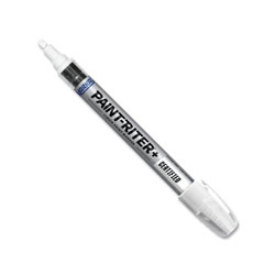 Markal PAINT-RITER+ CERTIFIED Liquid Paint Marker, White, 1/8 in Tip, Medium