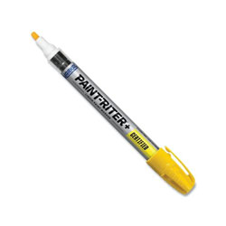 Markal PAINT-RITER+ CERTIFIED Liquid Paint Marker, Yellow, 1/8 in Tip, Medium