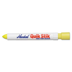 Markal Quik Stik® All Purpose Solid Paint Marker, Fluorescent Yellow, 1/8 in, Bullet