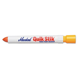 Markal Quik Stik® All Purpose Solid Paint Marker, Fluorescent Orange, 1/8 in, Bullet