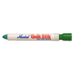 Markal Quik Stik® All Purpose Solid Paint Marker, Green, 1/8 in, Bullet