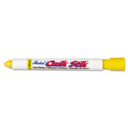 Markal Quik Stik® All Purpose Solid Paint Marker, Yellow, 1/8 in, Bullet