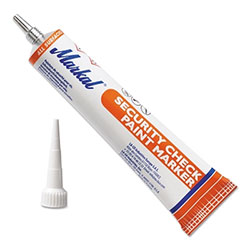 Markal Security Check Paint Markers, Yellow, Extended Plastic Tip