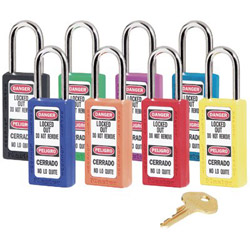 Master Lock Company 6 Pin Cylinder Safety Lockout Padlock Keyed Diff