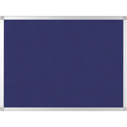 MasterVision™ Bulletin Board, Blue Fabric, 24 inWx36 inLx1/2 inH, Blue