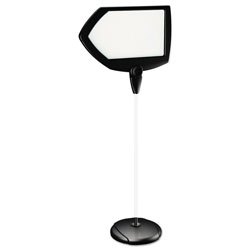 MasterVision™ Floor Stand Sign Holder, Arrow, 25x17 sign, 63 in High, Black Frame