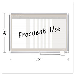 MasterVision™ In-Out Magnetic Dry Erase Board, 36x24, Silver Frame