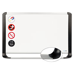 MasterVision™ Porcelain Magnetic Dry Erase Board, 36 x 48, White/Silver