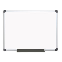 MasterVision™ Porcelain Value Dry Erase Board, 36 x 48, White, Aluminum Frame