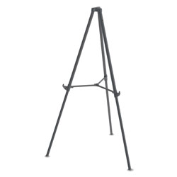 MasterVision™ Quantum Heavy Duty Display Easel, 35.62 in - 61.22 inH, Plastic, Black