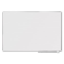 MasterVision™ Ruled Planning Board, 72 x 48, White/Silver