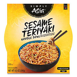 MCCORMICK & CO Simply Asia Sesame Teriyaki Noodle Bowl, 8.5 oz, 6/Carton