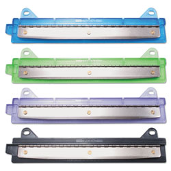 McGill 6-Sheet Binder Three-Hole Punch, 1/4 in Holes, Assorted Colors