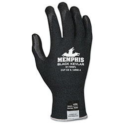 MCR Safety 9178NF Cut Protection Gloves, Large, Black