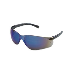 MCR Safety BearKat® BK1 Series Safety Glasses, Blue Mirror Lens, Duramass® Scratch-Resistant, Gray Frame