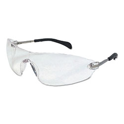 MCR Safety Blackjack Elite Protective Eyewear, Clear Lens, Duramass HC, Clear Frame